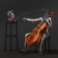 Cellist by Mg